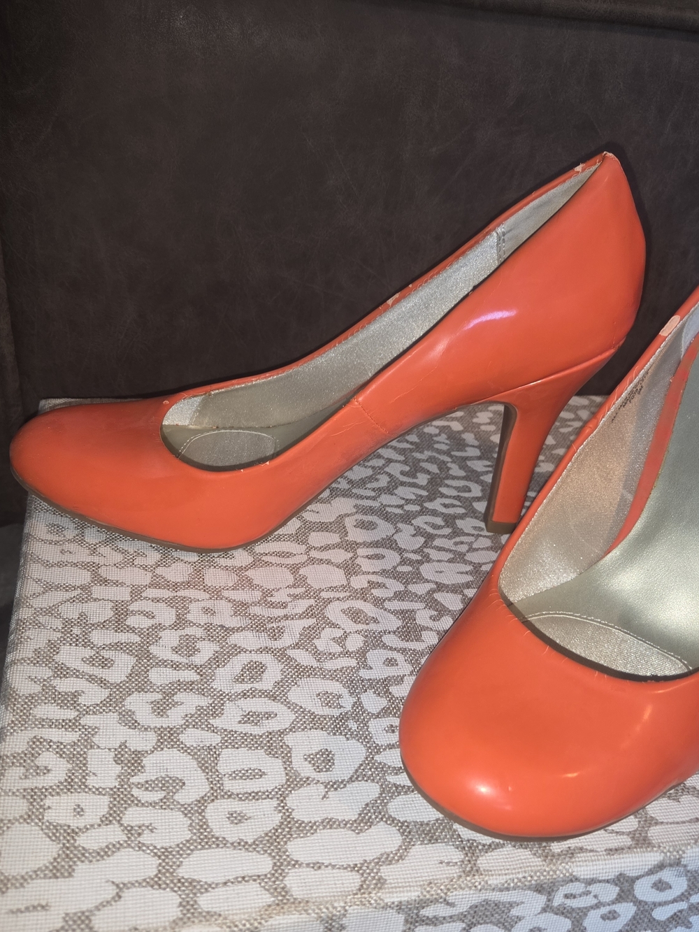 Classic Women's Orange High Heel Pumps